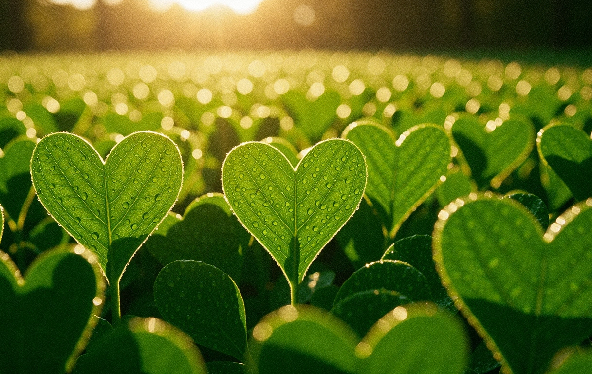 Frische grüne Blätter steht für Vitalität